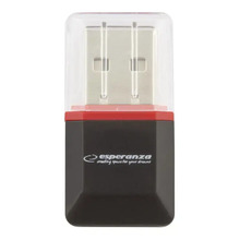 Mälukaardilugeja Esperanza EA134K MicroSD, must