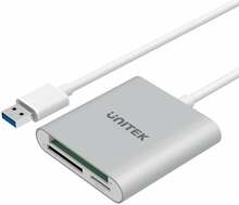 Kaardilugeja Unitek Y-9313, USB 3.2 Gen 1, hõbe