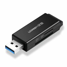 Kaardilugeja Ugreen CM104 TF/SD USB 3.0, must