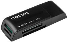 Kaardilugeja Natec Mini ANT 3, USB 2.0, must