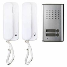 Juhtmega fonoluku komplekt Emos H1086, 2 toruga, valge