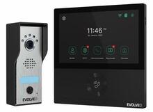 Videotelefoni komplekt Evolveo DoorPhone DPAHD7B, must, roostevaba teras