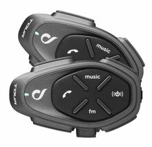 Mootorratta interkom Interphone TOUR HD, 1500 m, 2 tk, must