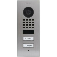 IP-videouksekell DoorBird D1102V, roostevaba teras, 2 helistamisnuppu