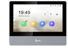IP monitor Hikvision DS-KH8350-WTE1, 7 LCD puutetundlik ekraan, must