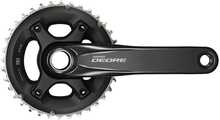 Vändad Shimano Deore FC-M6000-2, 34/24T, 2x10 käiku, 175 mm