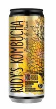 Kombucha Rudy's, ananassi ja virsiku maitsega, 330 ml