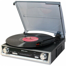 Vinüülimängija Roadstar TTR-8634, must