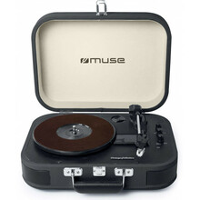 Vinüülimängija Muse MT-201 DG, must/kreem