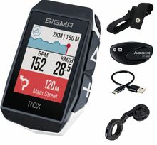 Rattakompuuter Sigma ROX 11.1 Evo GPS, valge HR Set