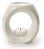 Dekoratiivne aroomilamp Primavera Ceramic Aromalampa, creamy white, 1 tk
