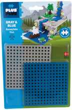 Plus Plus alusplaat sinine ja hall, 2 tk