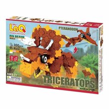 Konstruktor LaQ Dinosaur World Triceratops & Pteranodon, 300 osa