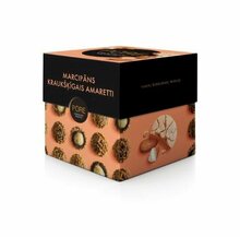 Šokolaaditrühvlid Pure Chocolate martsipanikreemi täidise ja krõbeda amaretti küpsise kaunistusega, 96 g
