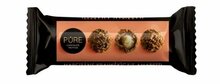 Šokolaaditrühvlid Pure Chocolate martsipanikreemi täidise ja krõbeda amaretti küpsisega, 32 g
