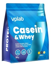 VPLab Casein and Whey Vanilla, valgupulber, 500 g