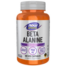 Beta-alaniin Now 750mg, 120 kaps.