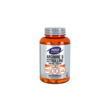 Now Arginine 500mg & Citrulline 250mg, 120 kapslit