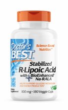 Doctor's Best R-lipohape koos Na-RALA-ga, 100 mg, 180 kapslit