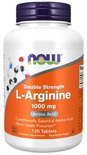 Now Foods L-Arginine Double Strength 1000 mg, 120 tabletti