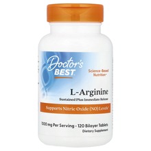 Doctor's Best l-arginiin 1000 mg, 120 tabletti