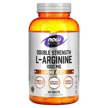 NOW Foods l-arginiin, 1000 mg, 180 tabletti