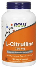 NOW Foods L-tsitrulliin 750 mg, 180 kapslit
