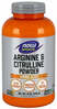 Now Foods Arginine & Citrulline pulber, 340 g