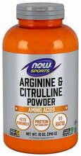 Now Foods Arginine & Citrulline pulber, 340 g