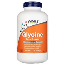 Now Foods glütsiin puhas pulber, 454 g