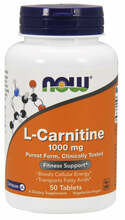 Now Foods L-karnitiin 1000 mg, 50 tabletti