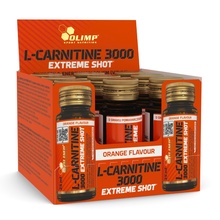 Olimp L-Carnitine 3000 Extreme Shot, kirsimaitseline, 9 x 25 ml