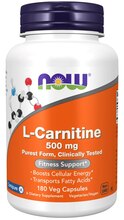 Now Foods L-Carnitine 500 mg, 180 kapslit