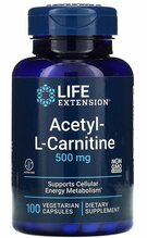 Life Extension atsetüül-L-karnitiin 500 mg, 100 kapslit