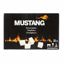Süütekuubikud Mustang 182667, valged, 32 tk