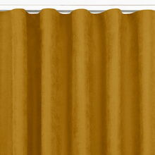 ööKardin Homede Milana, klassikaline läbipaistev laineline riba 7 cm šenill, 220 x 225 cm, sinep