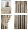 Öökardin AmeliaHome Velvet Pleat, 140 x 245 cm, liivakarva pruun