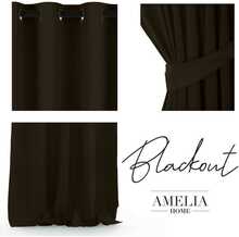 Pimendav kardin AmeliaHome Blackout, 140 x 245 cm, pruun, 1 tk