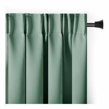 Pimendav kardin AmeliaHome Blackout Pleat, 140 x 245 cm, roheline