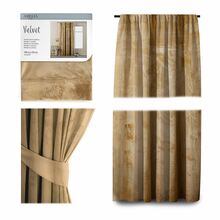 Öökardin AmeliaHome Velvet, 140 x 245 cm, kollane