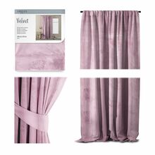 ööKardin AmeliaHome Velvet, 140 x 270 cm, roosa