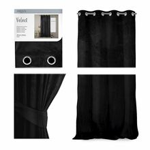 Pimendav kardin AmeliaHome VELVET, 140 x 270 cm, must