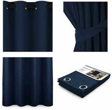 Pimendav kardin AmeliaHome Blackout, 140 x 245 cm, tumesinine