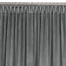 ööKardin Homede Vila, Velvet Pleat D 75, 135 x 245 cm, grafiit