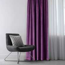 Öökardin AmeliaHome Velvet Pleat, 140 x 245 cm, lilla, 1 tk