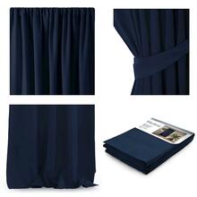 Pimendav kardin AmeliaHome Blackout Pleat Indigo, 140 x 270 cm, sinine