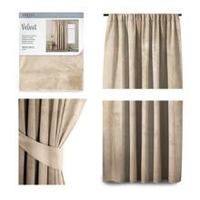 Öökardin AmeliaHome Velvet Pleat, 140 x 245 cm, beež