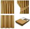 Pimendav kardin AmeliaHome Pleat Blackout, 140 x 245 cm, sinep, 1 tk