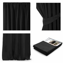 Pimendav kardin AmeliaHome Blackout, 140 x 270 cm, must