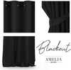 Pimendav kardin AmeliaHome Blackout, 140 x 245 cm, must